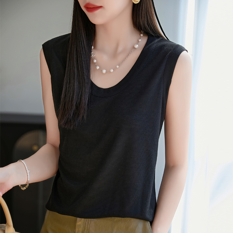 Suspender Tank Top - Summer New U-Neck Suspender Vest Female