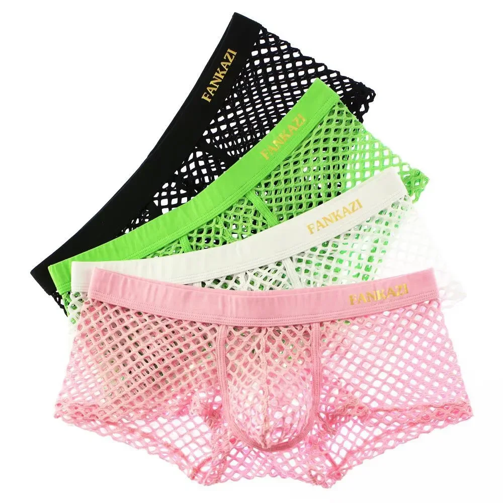 Mesh Sport Boxer - Big Fishnet Mesh Men's Boxer Underpants