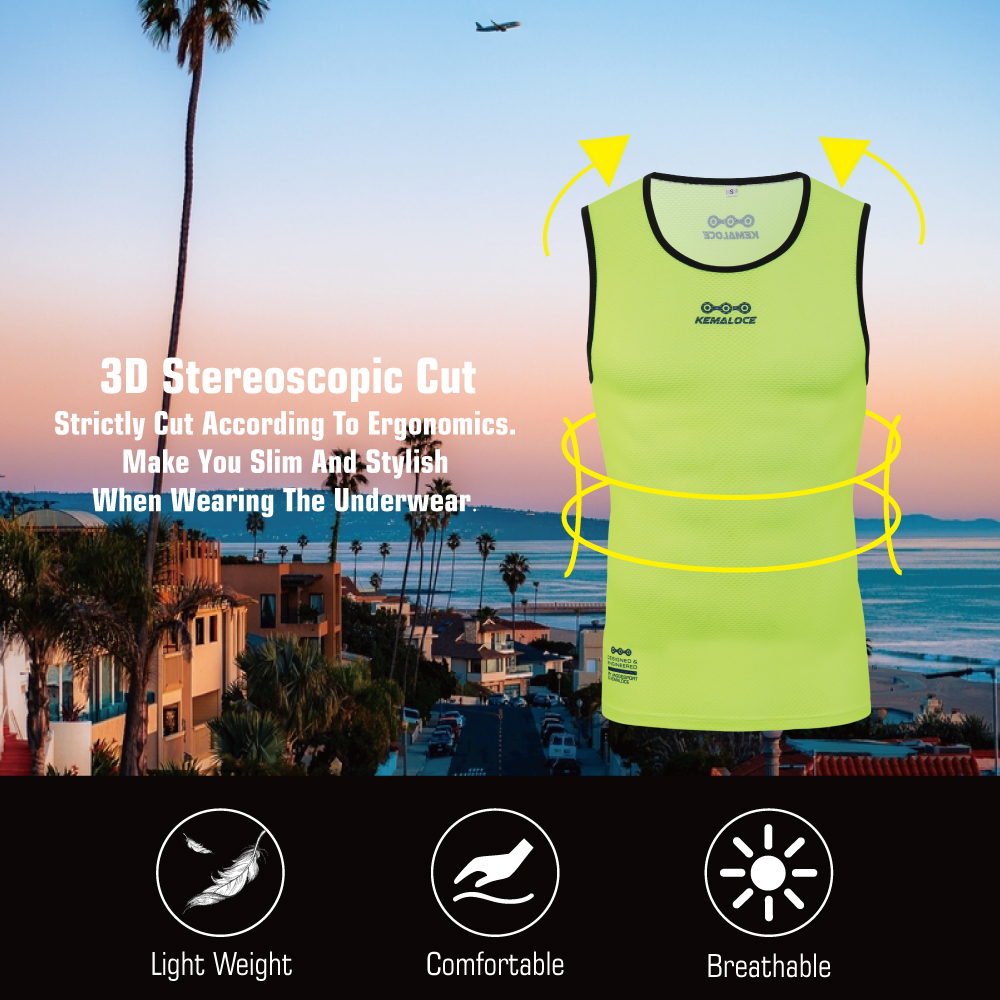 KEMALOCE Cycling Base Layer Me - Sleeveless Undershirt 评论和价格