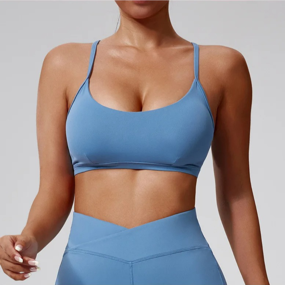 Sexy Cross Back Sports Bra Wom - Quick Dry Underwear 评论和价格