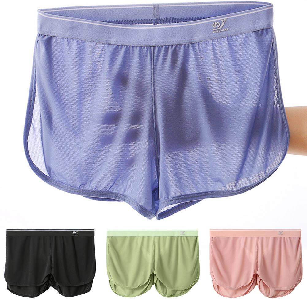 Soft M-3XL Breathable Mesh Box - Mesh Sport Boxer 评论和价格