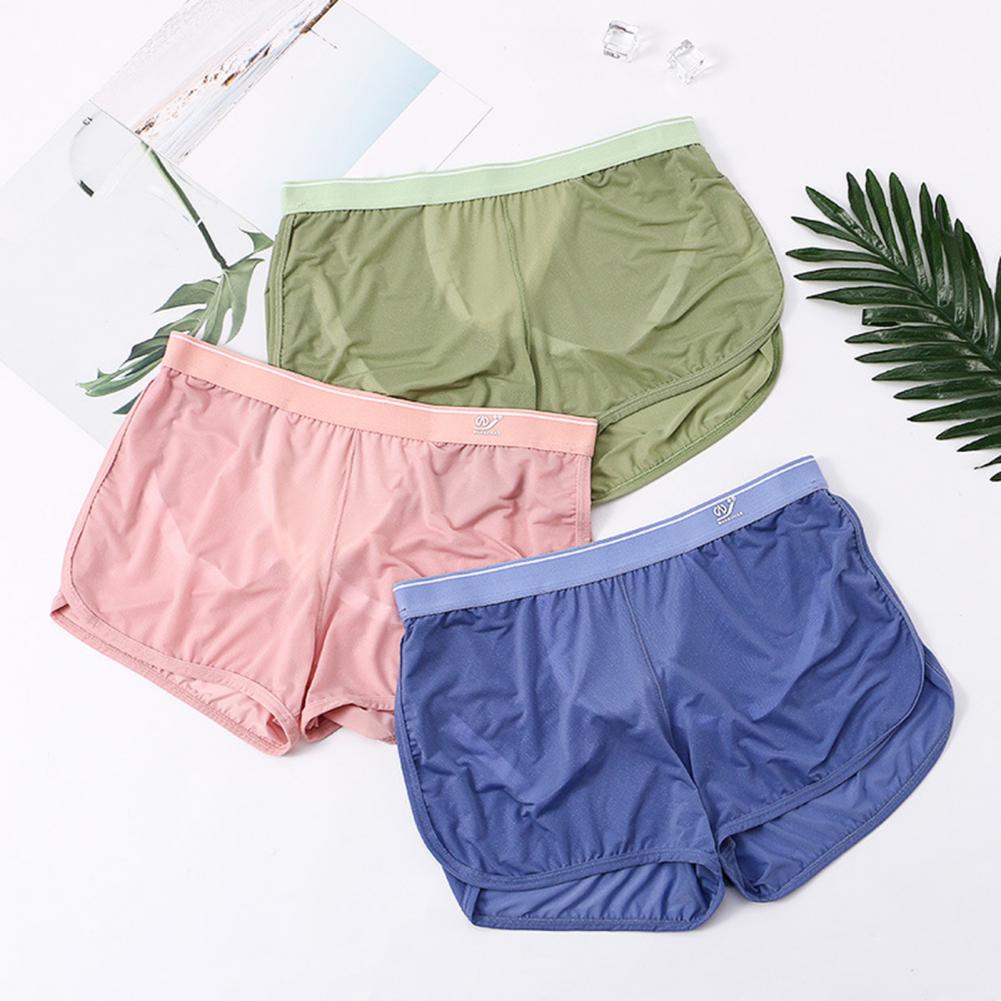Soft M-3XL Breathable Mesh Box - Mesh Sport Boxer 评论和价格
