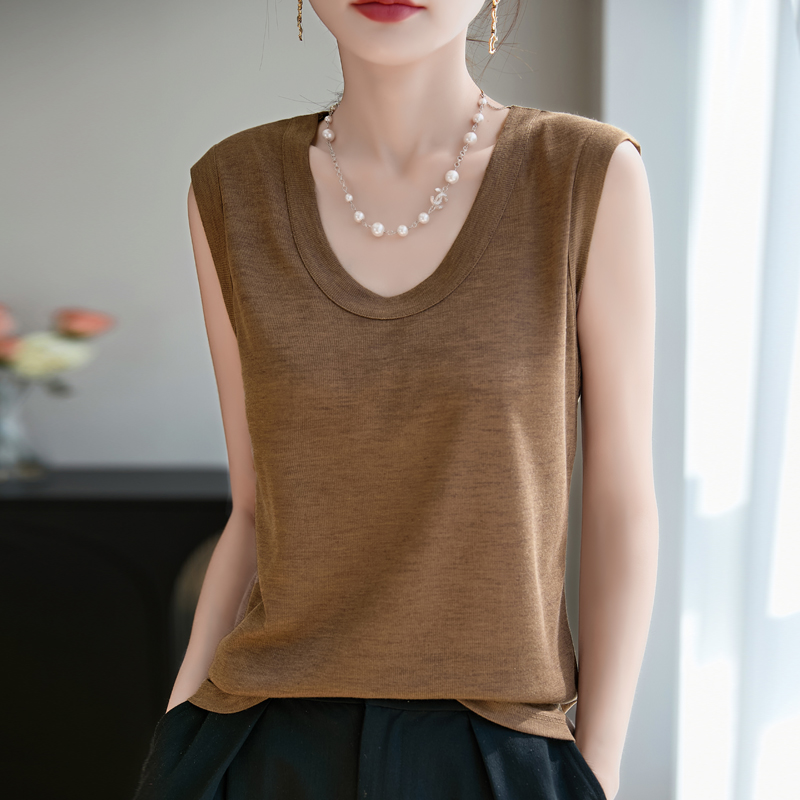Summer New U-Neck Suspender Ve - Suspender Tank Top 评论和价格