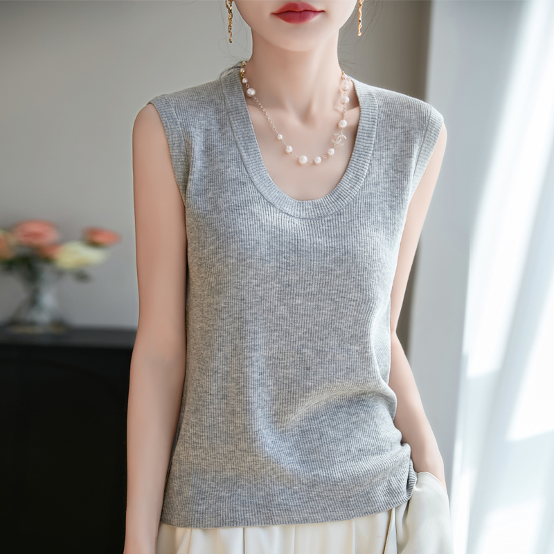 Summer New U-Neck Suspender Ve - Suspender Tank Top 评论和价格