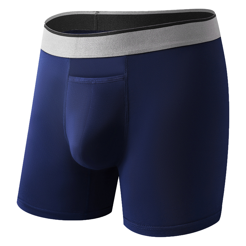 1pc Men Long Leg Shorts Soft U - Bamboo Fiber Trunk 评论和价格