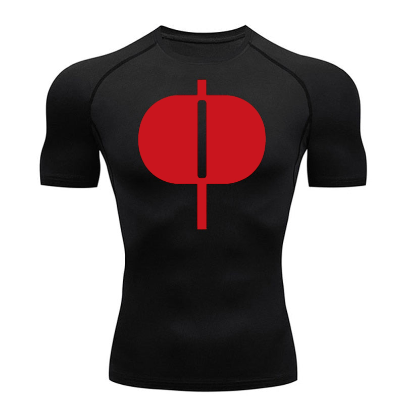 Graphic Short Sleeve Compressi - Base Layer Top 评论和价格