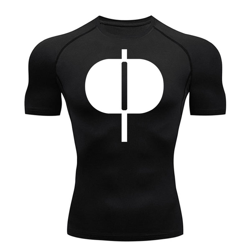 Graphic Short Sleeve Compressi - Base Layer Top 评论和价格
