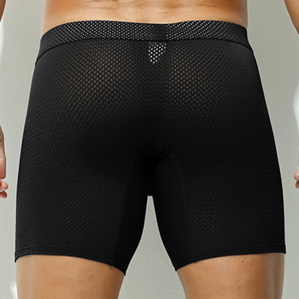 Sexy Lingerie Mens Mesh Underw - Long Leg Trunk Men 评论和价格