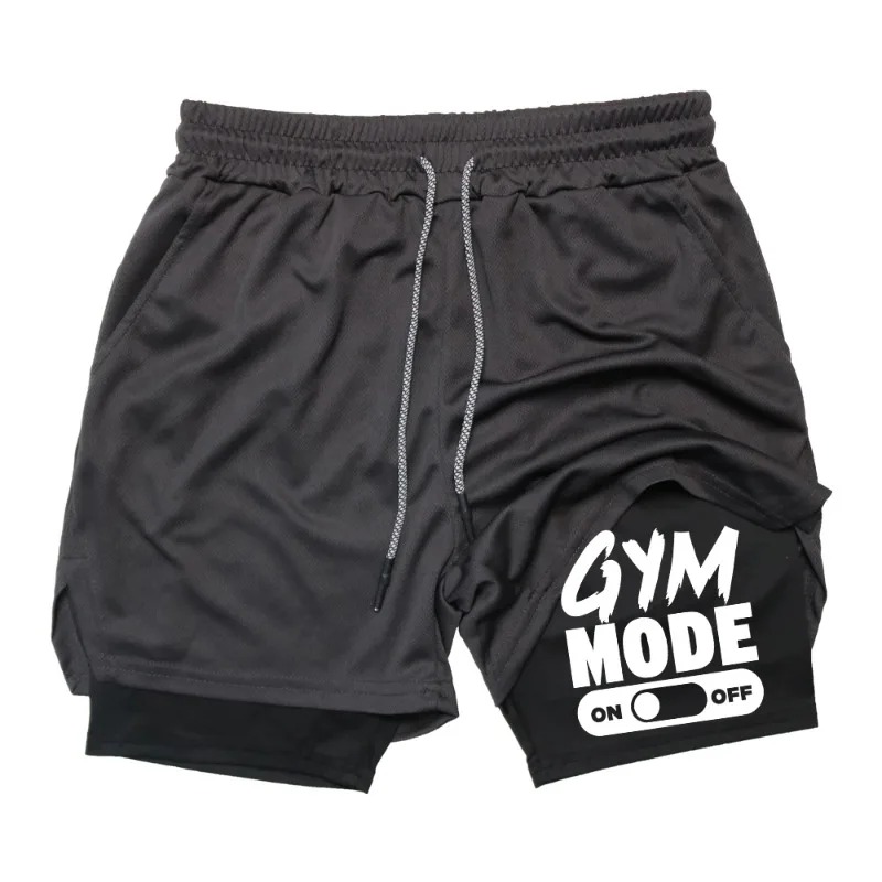 Men's 2-in-1 Fitness Short Ela - Compression Shorts Athletes 评论和价格