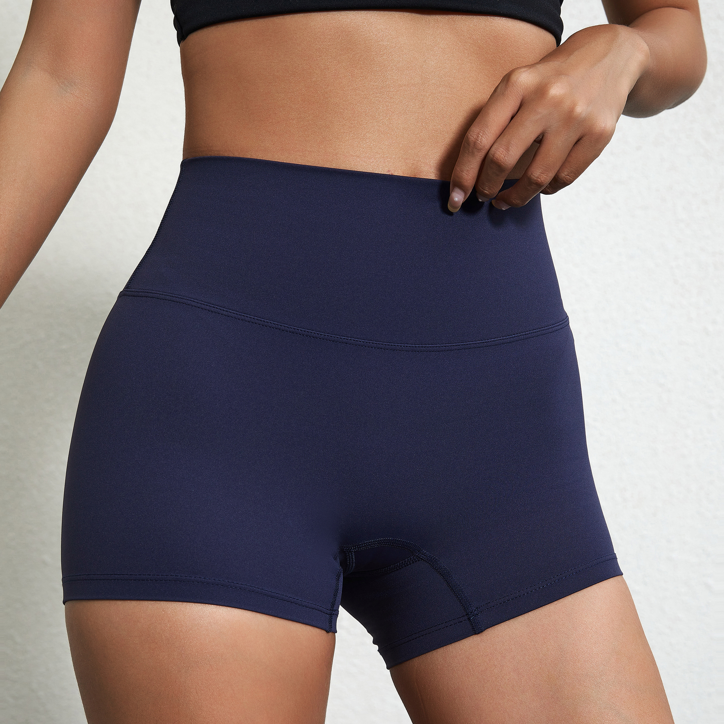 Sexy Solid Color High Waist Yo - Compression Shorts Athletes 评论和价格