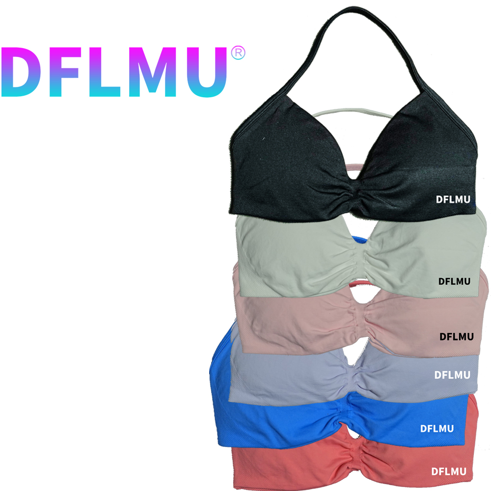 DFLMU Women Halter Sports Bra  - Suspender Tank Top 评论和价格