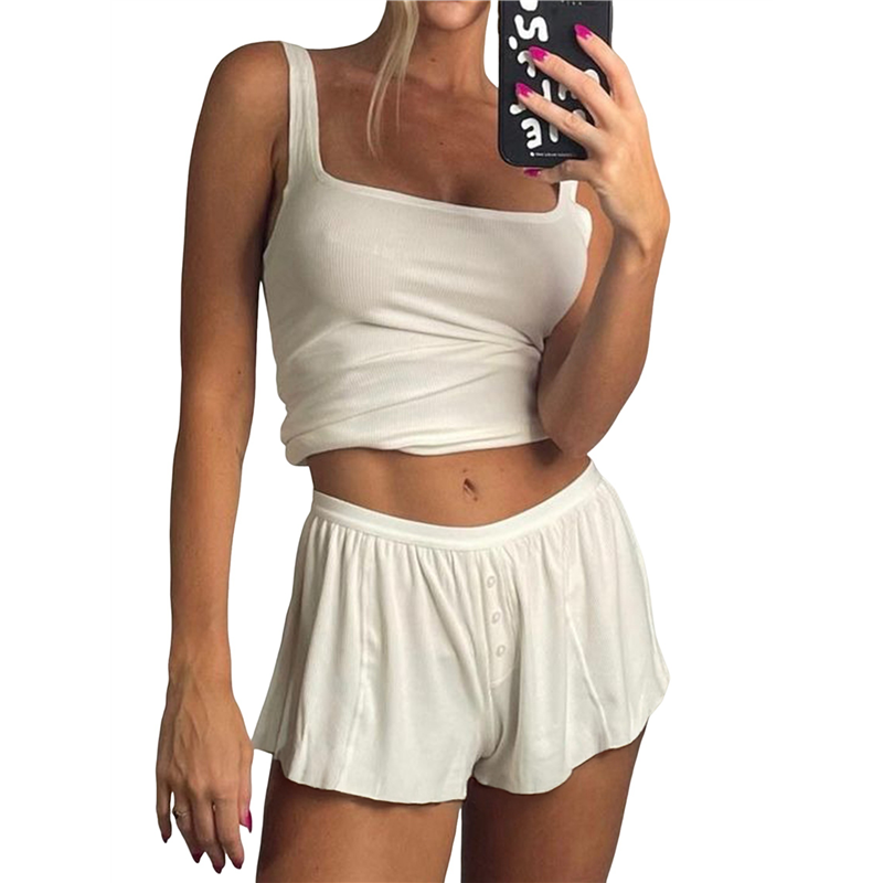 FX-Women Summer Lounge Set Rib - Tank Top Ribbed 评论和价格