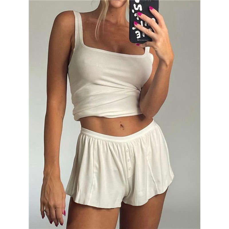 FX-Women Summer Lounge Set Rib - Tank Top Ribbed 评论和价格