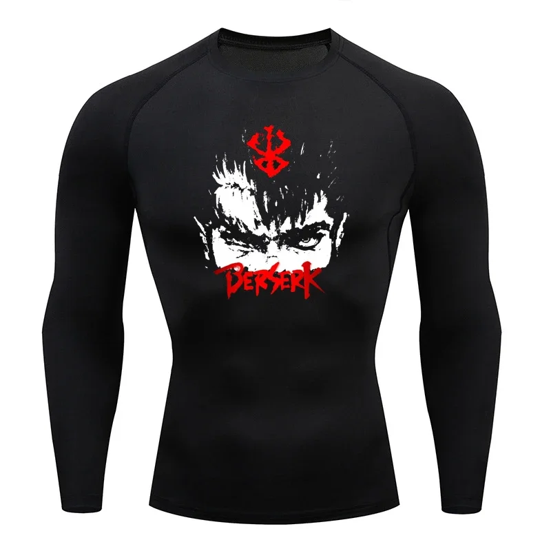 Sportswear for Men Gym Anime B - T Shirt Tight Fit 评论和价格