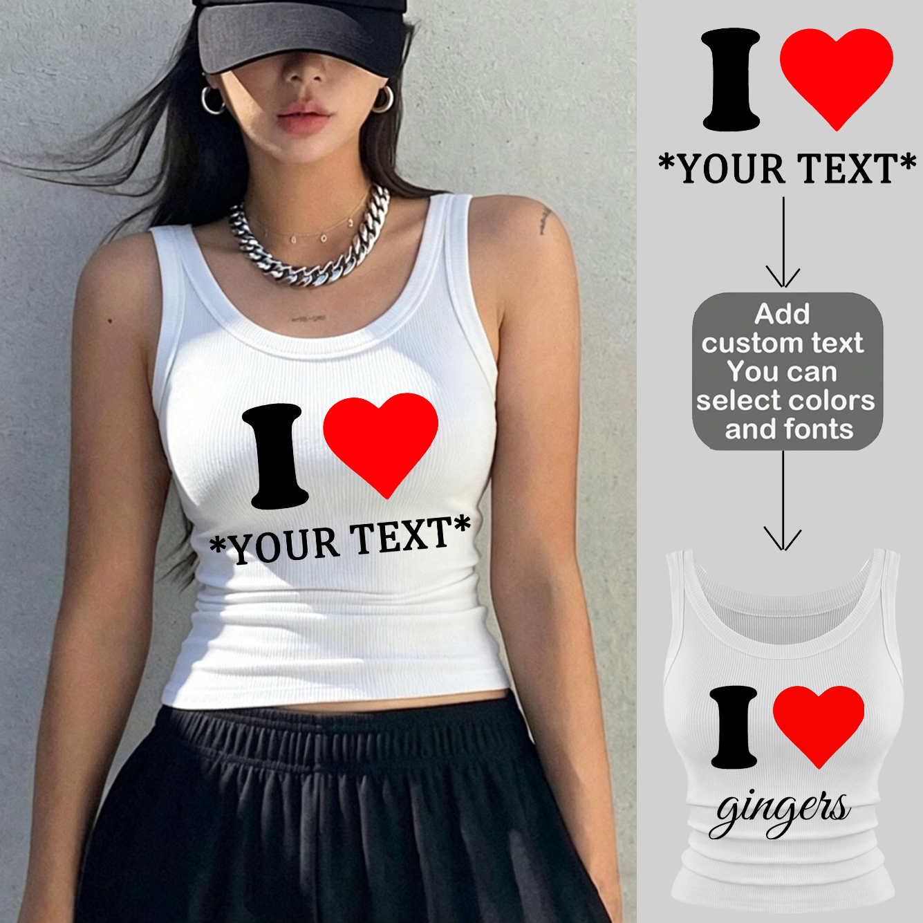 Personalization Custom Sleevel - Tank Top Ribbed 评论和价格