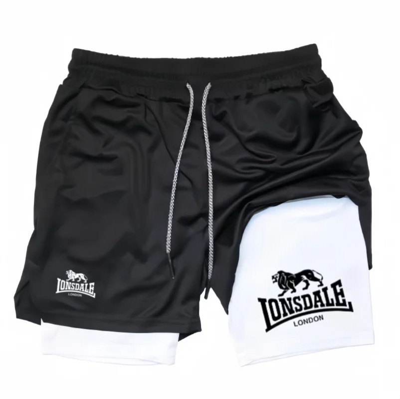 2in1 Running Shorts for Men Gy - Compression Shorts Athletes 评论和价格