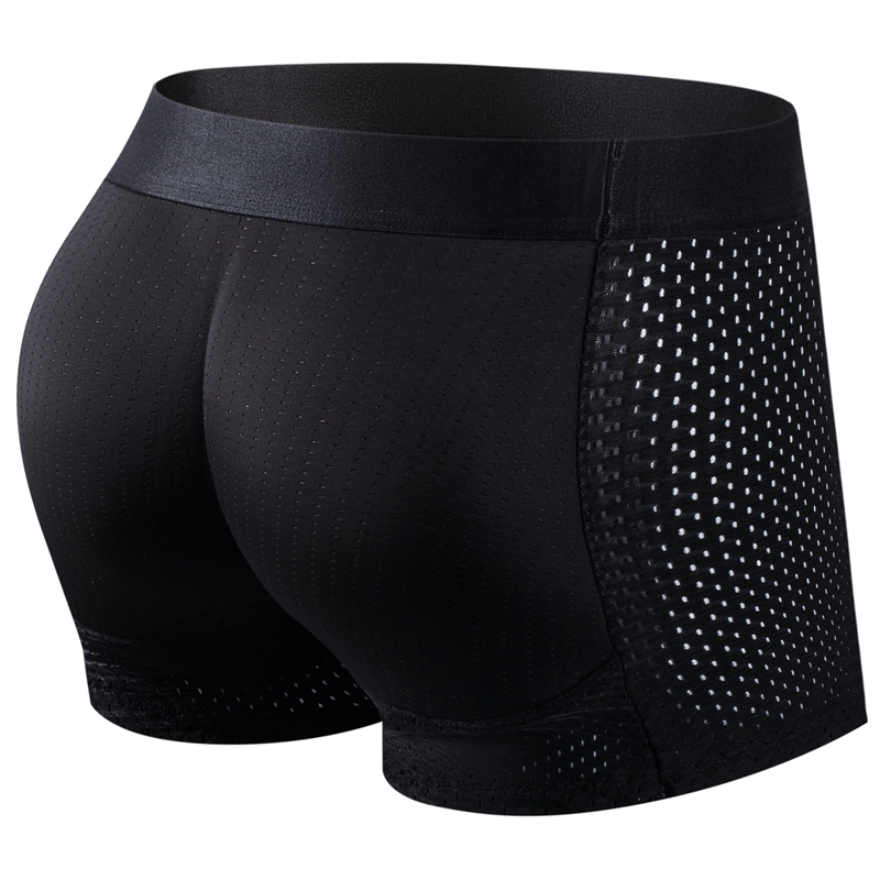 Men Trunks Built-in Fake Butt  - Boxer Shorts Modal 评论和价格