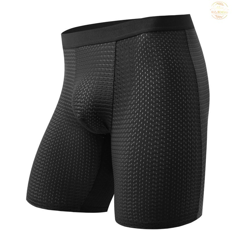 Men's Boxers Shorts Ice Silk M - Long Leg Trunk Men 评论和价格
