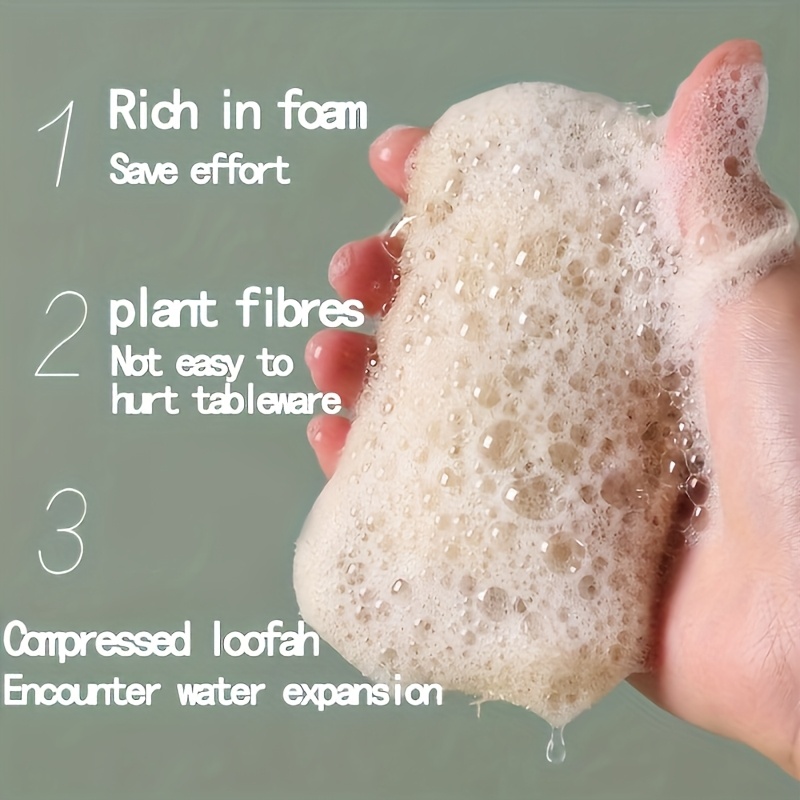 6pcs Natural Loofah Exfoliatin - Bamboo Fiber Trunk 评论和价格