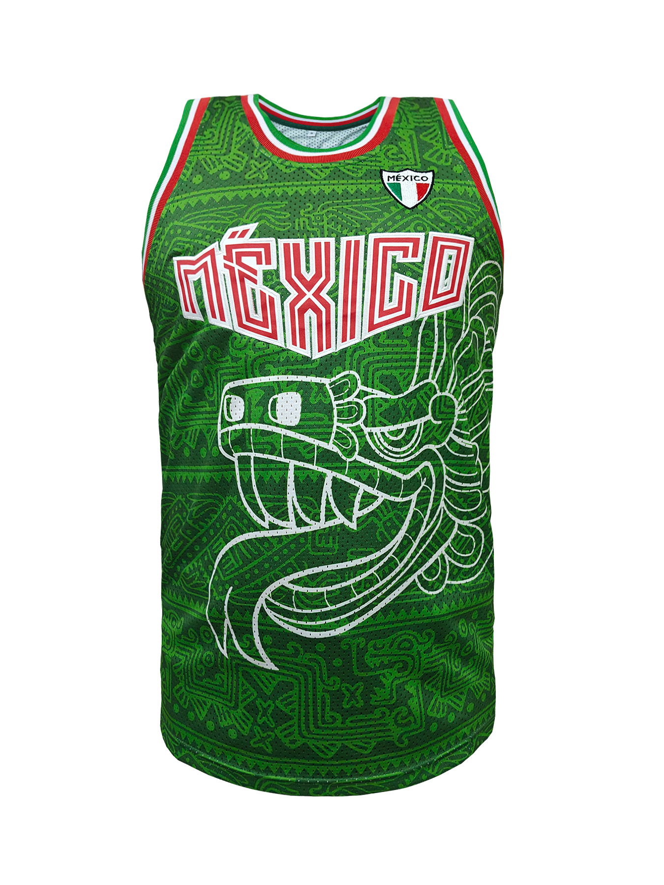 Mexico Embroidered Basketball  - Sleeveless Undershirt 评论和价格