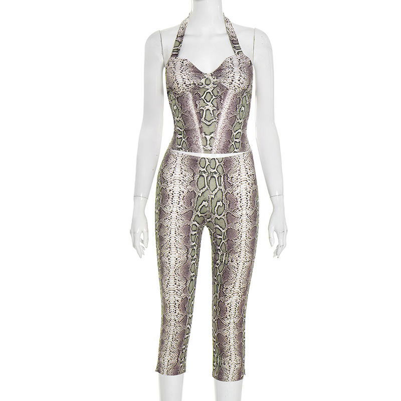 Serpentine Print Women Sexy 2  - Suspender Tank Top 评论和价格