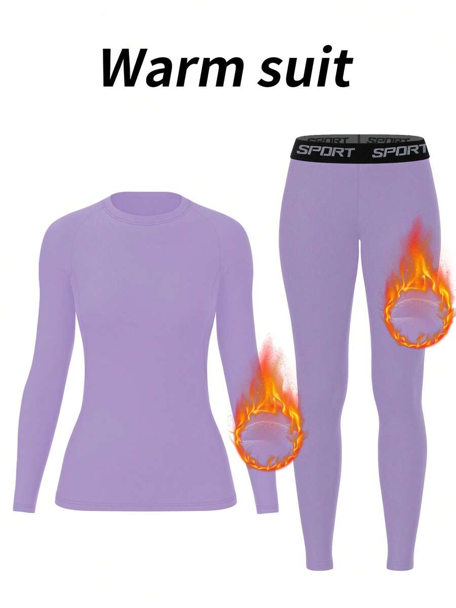Women Fleece Thermal Underwear - Base Layer Top 评论和价格