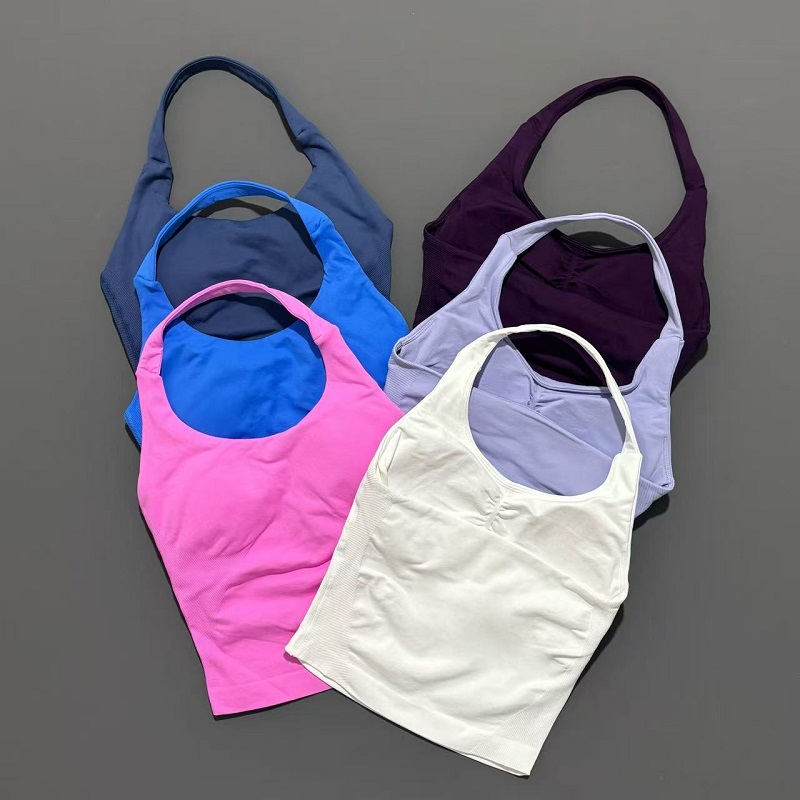 Yoga Tank Top Women Seamless O - Suspender Tank Top 评论和价格
