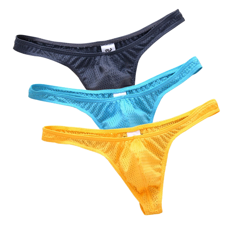 3PCS/Lot Men G-string And Thon - Multi Pack Underwear 评论和价格