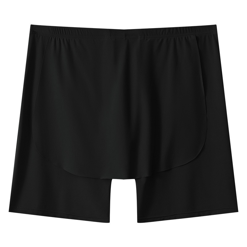 Men Underwear Cueca Solid Ice  - Long Leg Trunk Men 评论和价格
