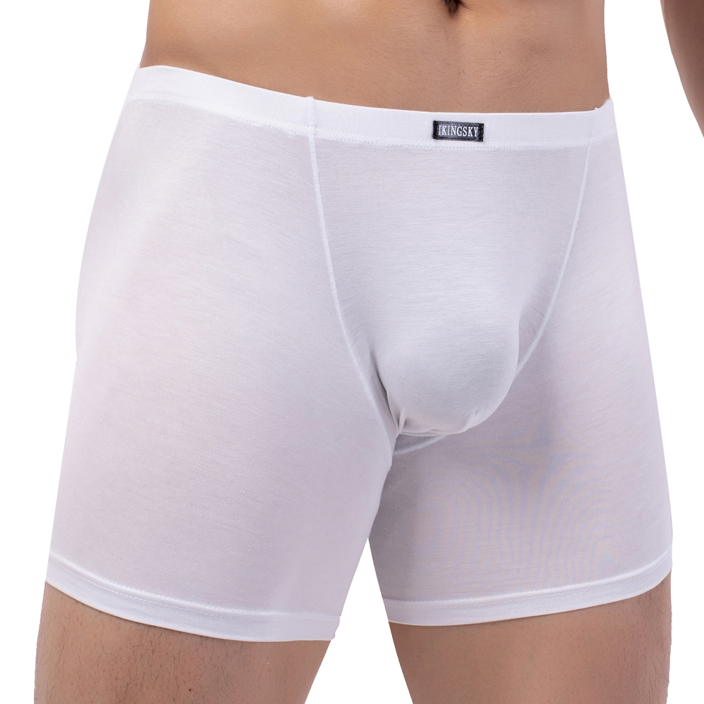 iKingsky Men's Modal Long Leg  - Long Leg Trunk Men 评论和价格