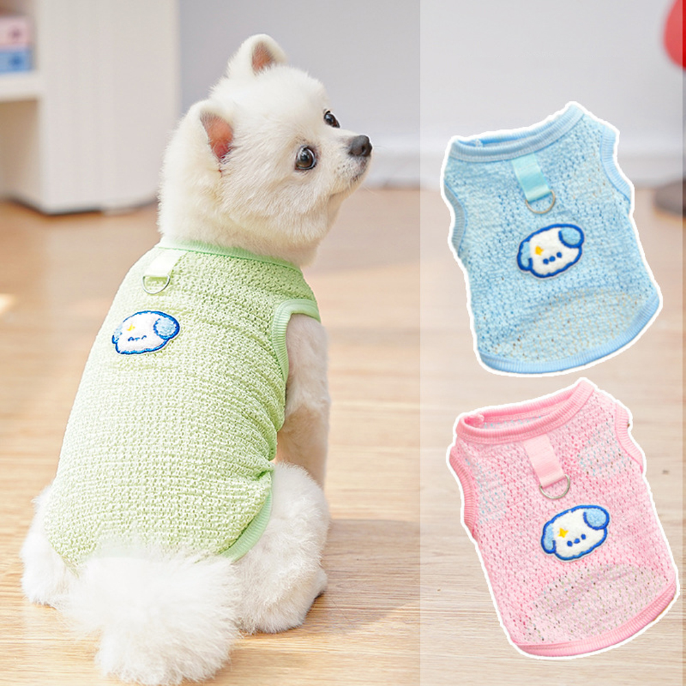 Cute Dog Cooling Vest Solid Br - Sleeveless Undershirt 评论和价格