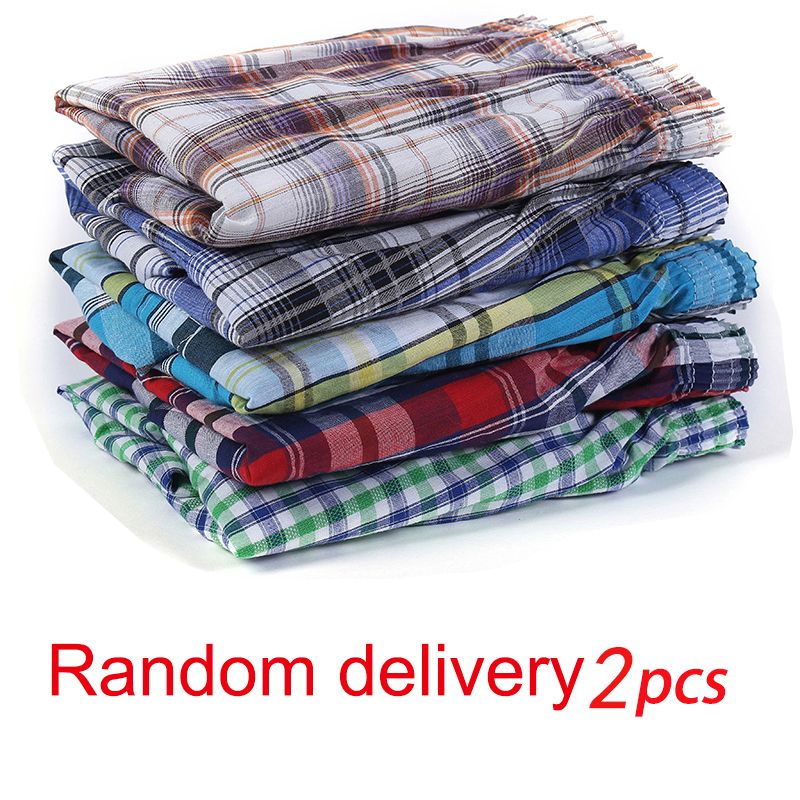 2 Pcs/Lot Men's Boxer Briefs 1 - Boxer Brief Pack Cotton 评论和价格