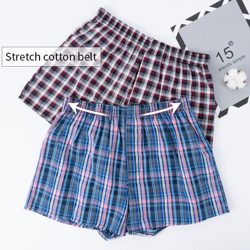 2 Pcs/Lot Men's Boxer Briefs 1 - Boxer Brief Pack Cotton 评论和价格