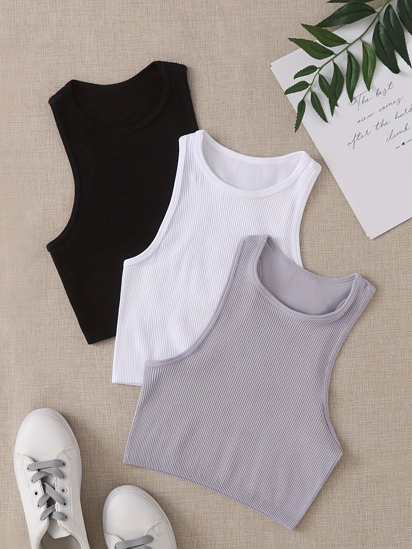 Ribbed Seamless Sports Bra Tan - Tank Top Ribbed 评论和价格