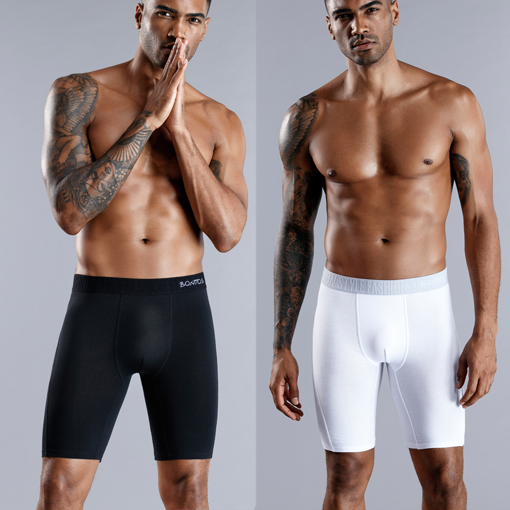BONITOS Long Boxer Shorts Pant - Boxer Brief Pack Cotton 评论和价格