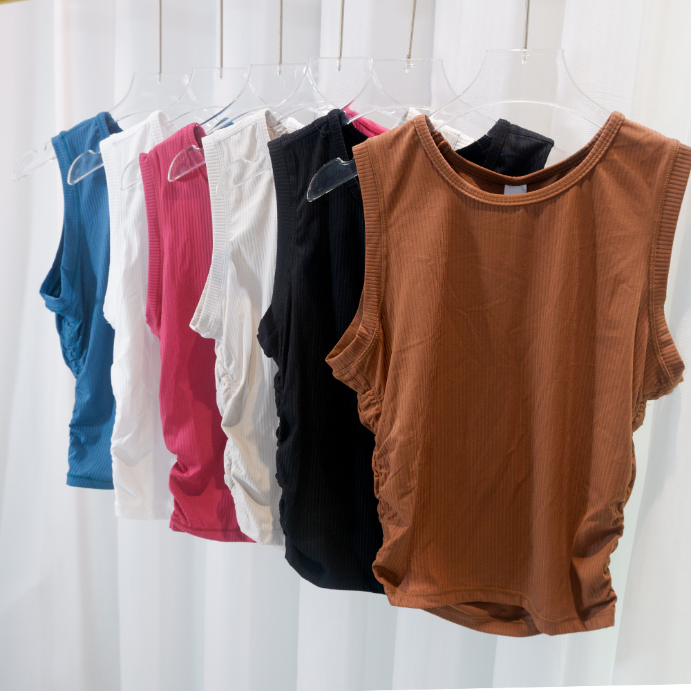 Summer Yoga Wear Ribbed Tank T - Tank Top Ribbed 评论和价格